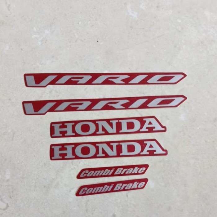 striping stiker Les body Honda Vario 125 2022 2023 merah doff