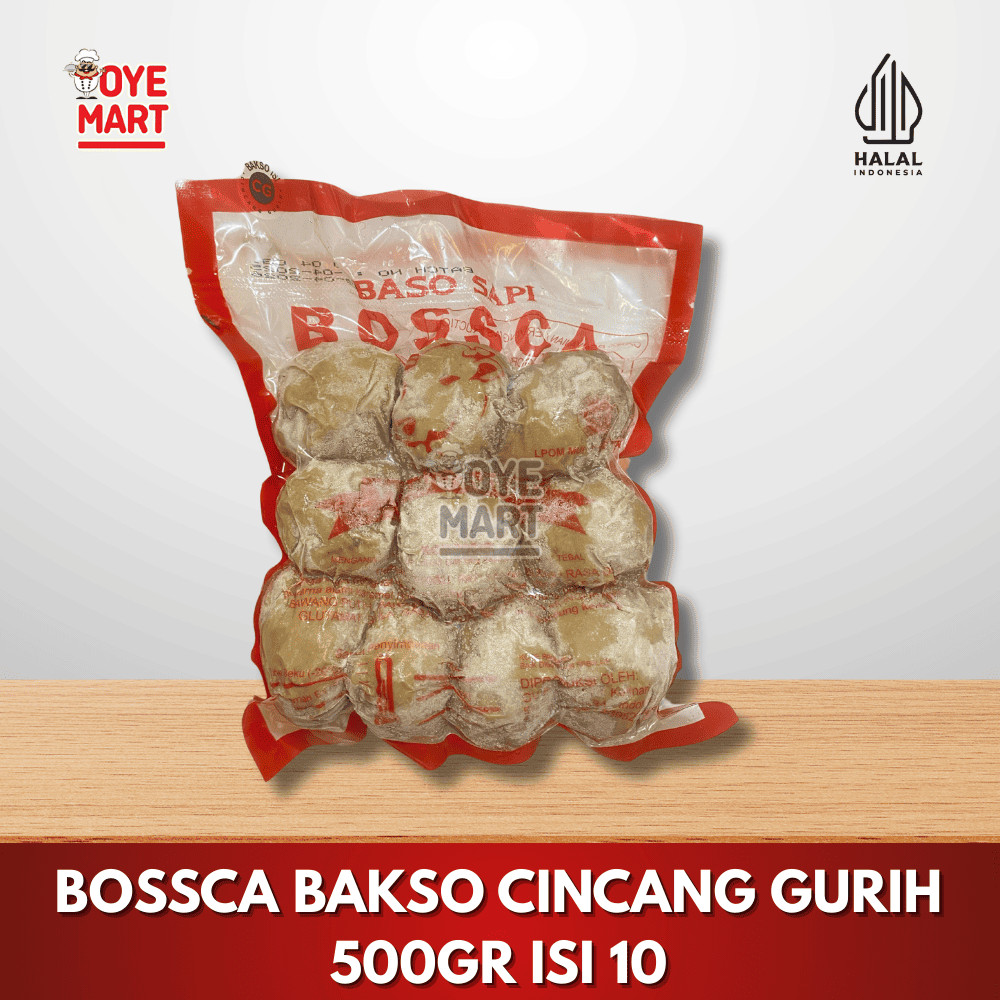 

BOSSCA BAKSO DAGING CINCANG GURIH 500GR ISI 10 / BAKSO DAGING SAPI ISI CINCANG