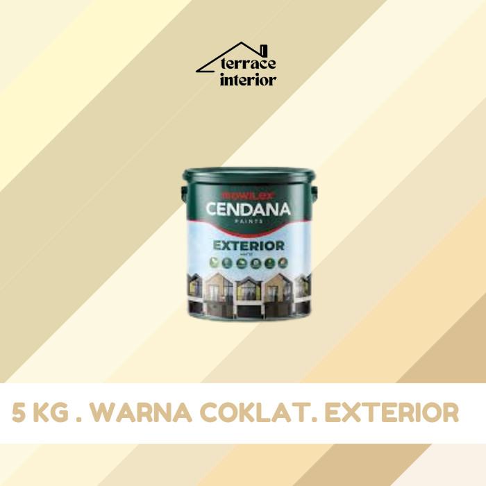 Cat Tembok Mowilex Cendana Exterior Warna Coklat 5 kg