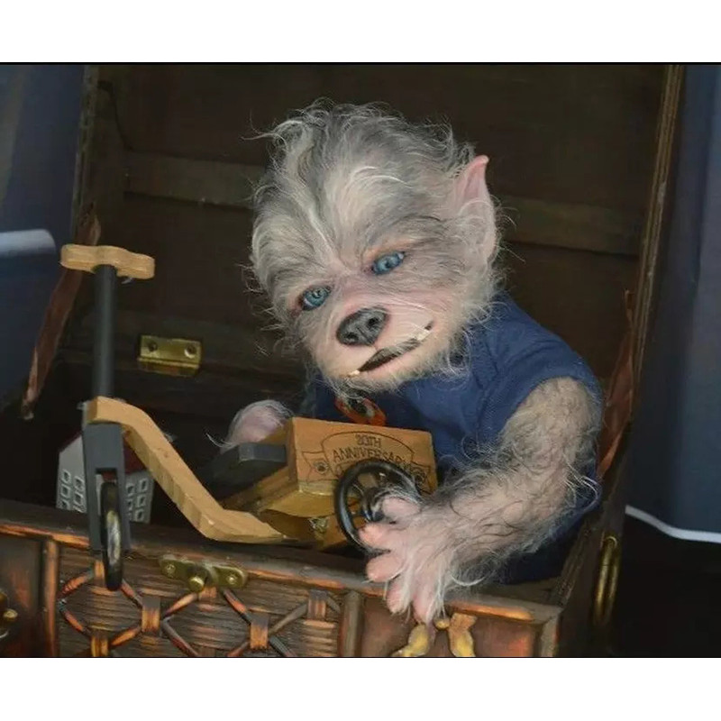 

19Inch Reborn Doll Kit Robbie The Werewolf Lifelike Soft Touch Fresh Color Collectible Art DIY Toy for Children Gifts