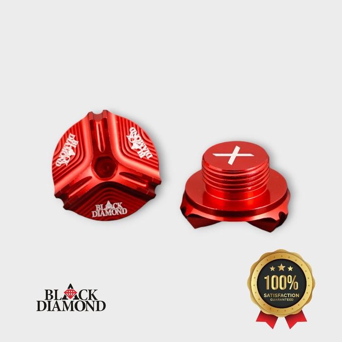 Black Diamond - Tutup Baut Oli Mesin Lexi Aerox Nmax Old/New 2020/2021 - Hitam