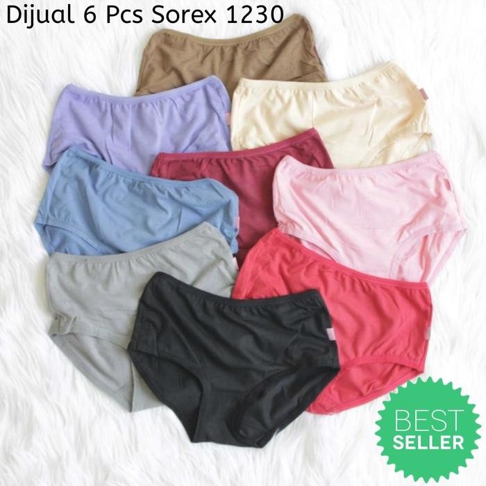 6 PCS CELANA DALAM WANITA SOREX 1230 ORIGINAL