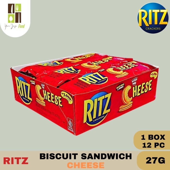 

Ritz Biscuit Sandwich 27g - 1 BOX/12PCS / Biskuit Krakers Rasa Cheese / Keju / Crackers