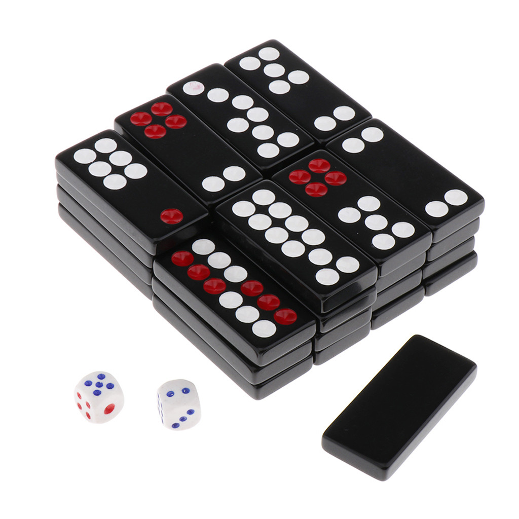 32Pcs Traditional Chinese Pai Gow Paigow Tile Set Casino Game for Family Play Dominoes Game for Fami
