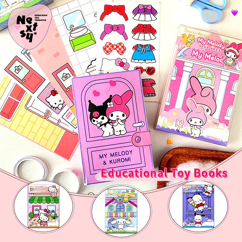 

[READY] Nextsy Buku Mainan Sanrio Mainan Edukasi Busy Book Buku Aktifitas Anak Anak