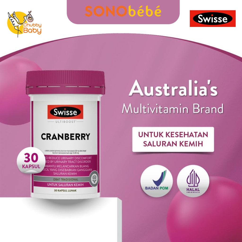 Swisse Ultiboost Cranberry - Multivitamin & Suplemen Saluran Kemih