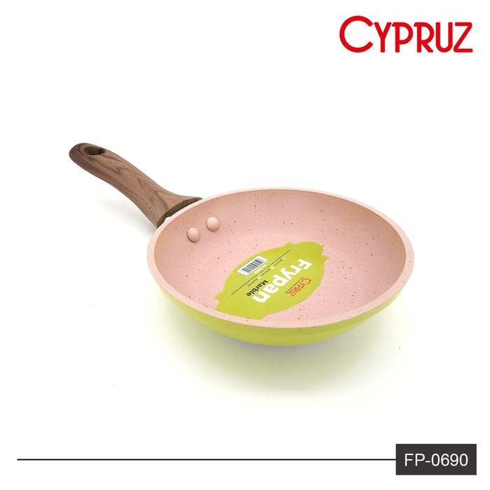 Wajan Anti Lengket Fry Pan Wok Pan Cypruz Kuali Mpasi Keramik Pan Set - Frypan12Cm