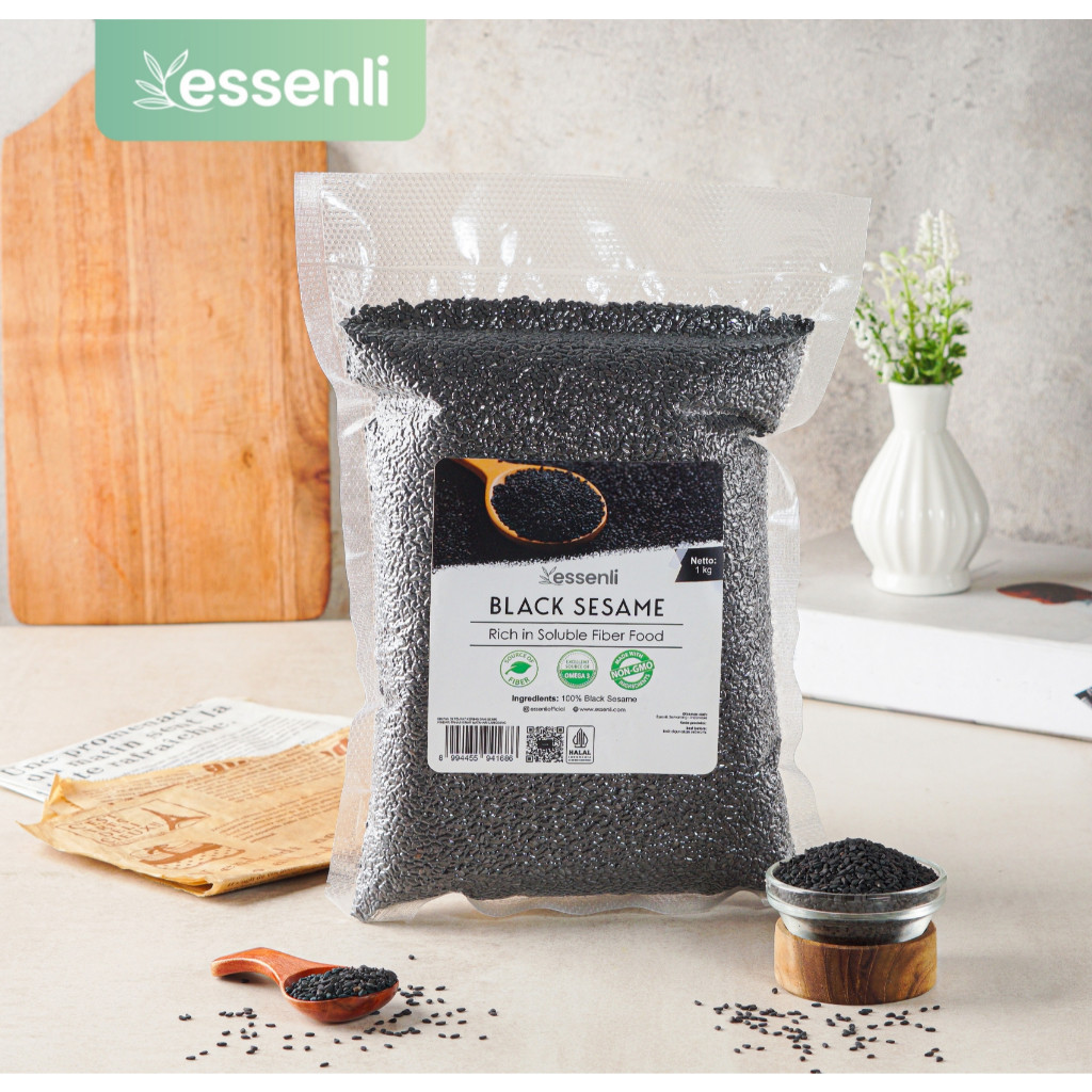

ESSENLI Wijen Hitam 1Kg / Black Sesame