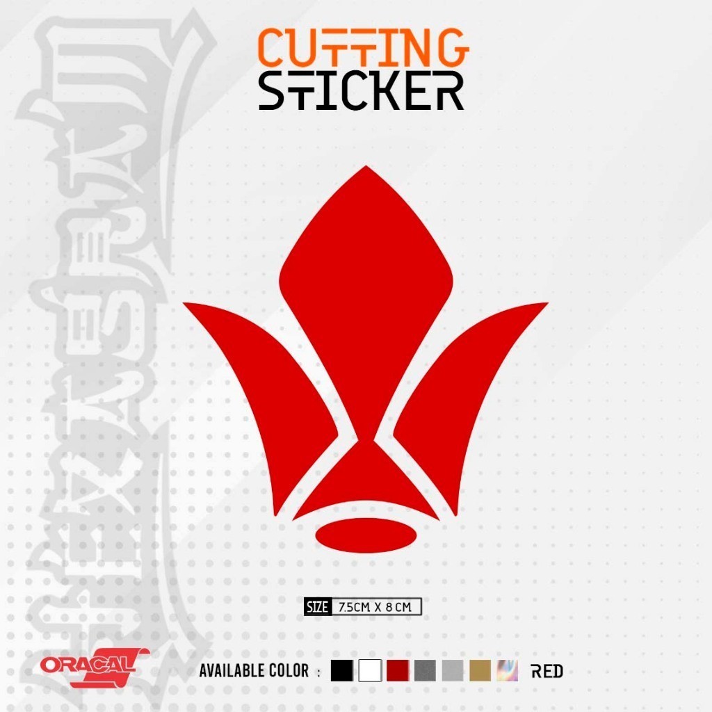 Cutting Sticker Gundam Barbatos Logo | Stiker Cutting Logo Gundam Barbatos