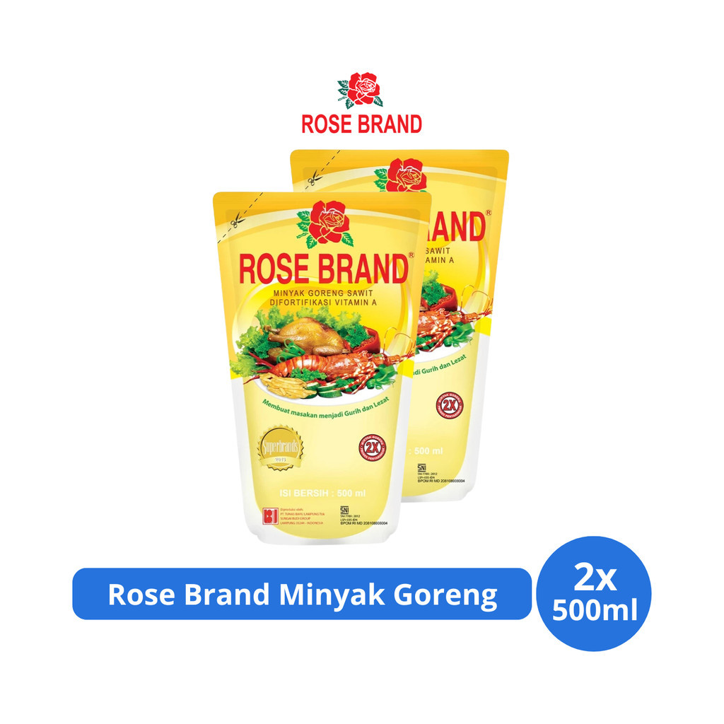 

Rose Brand Minyak Goreng Pouch 500ml x 2 pcs