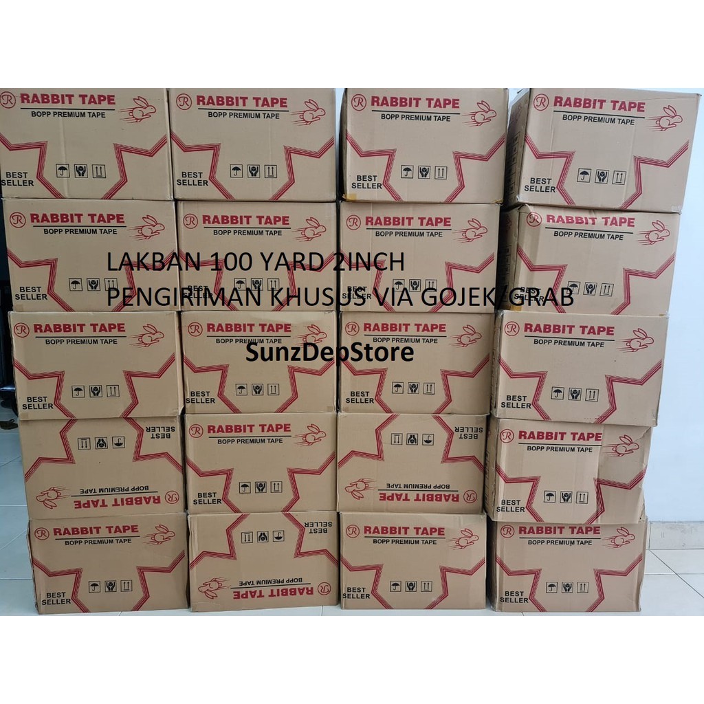 

LAKBAN 2 INCH x 100 YARD / LAKBAN 45MM 100YARD 2INCH / KUALITAS LAKBAN DAIMARU (KHUSUS GOJEK/GRAB)