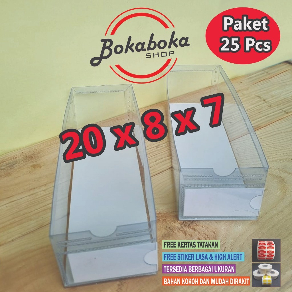 Isi 25 Kotak Obat Apotik Mika Plastik sedang 20 x 8 x 7 TERLARIS