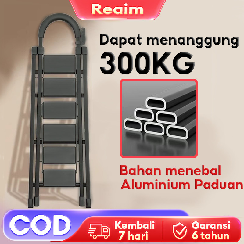 REAIM tangga lipat tangga lipat aluminium tangga tangga lipat besi tangga teleskopik