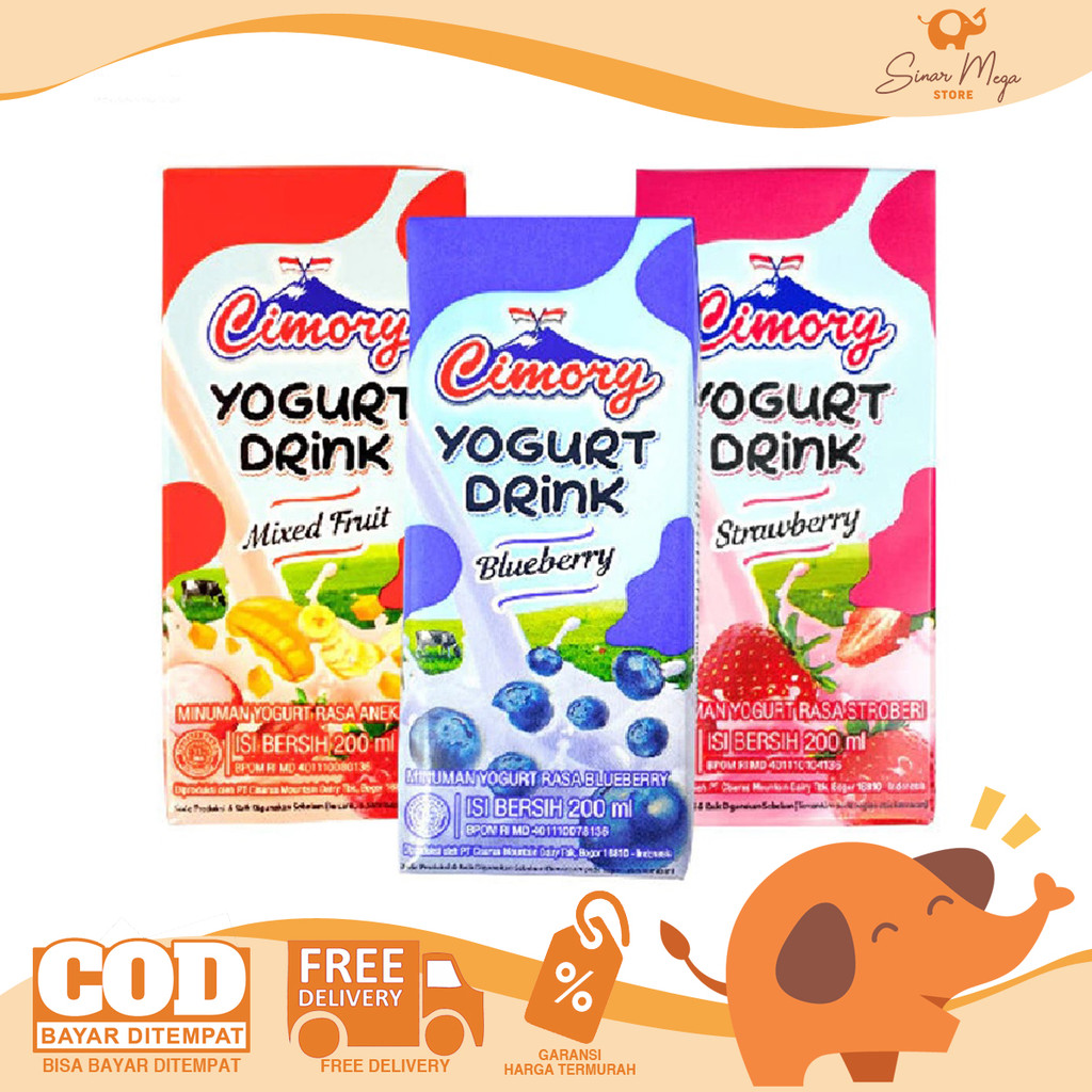 

CIMORY Yogurt Drink 200ml - Minuman Yoghurt Susu Fermentasi