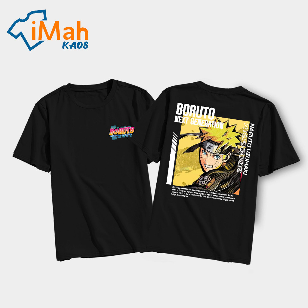 Housemith - KAOS ANIME BORUTO [ Naruto Uzumaki ] - Kaos Anime BORUTO Pria & Wanita | Kaos Distro Jap