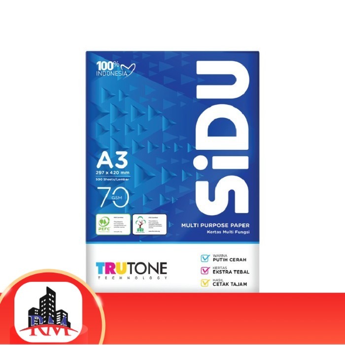 

Termurah dan Terlaris di Makassar Kertas Fotocopy HVS SIDU A3 Sinar Dunia