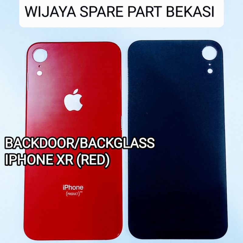 BACKDOOR/BACKGLASS IPHONE XR (RED)