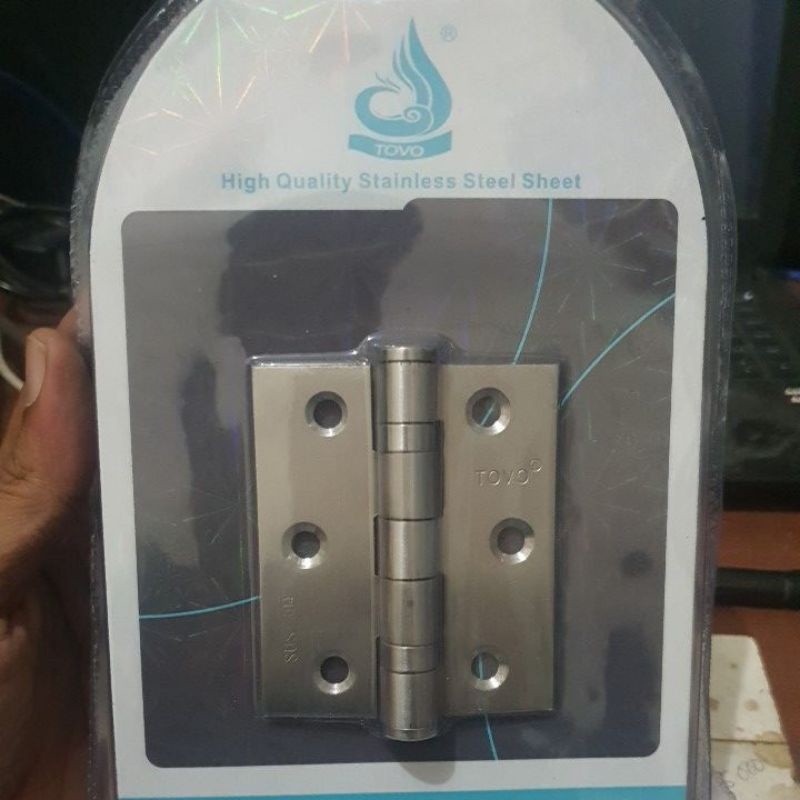 ENGSEL JENDELA CENDELA ALMARI PINTU DLL STAINLESS STEEL TOVO 3'' inch