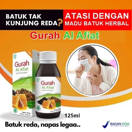 

madu gurah al afiat 125ml sirup obat flu batuk pilek ampuh aman murah