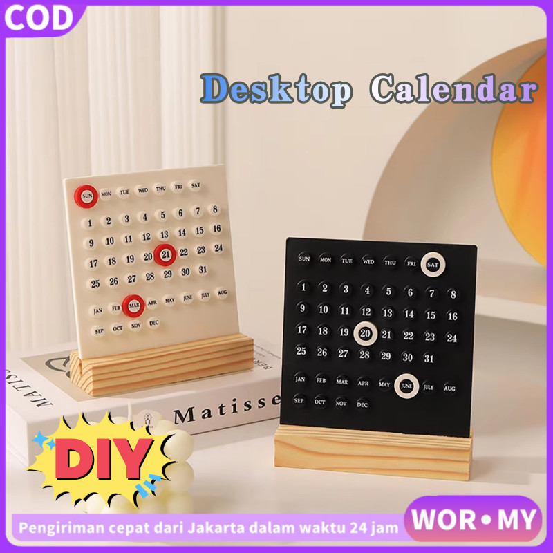 

【WOR·MY】DIY Desktop Calendar / Kalender Meja Belajar / Hadiah Kado Natal Anak