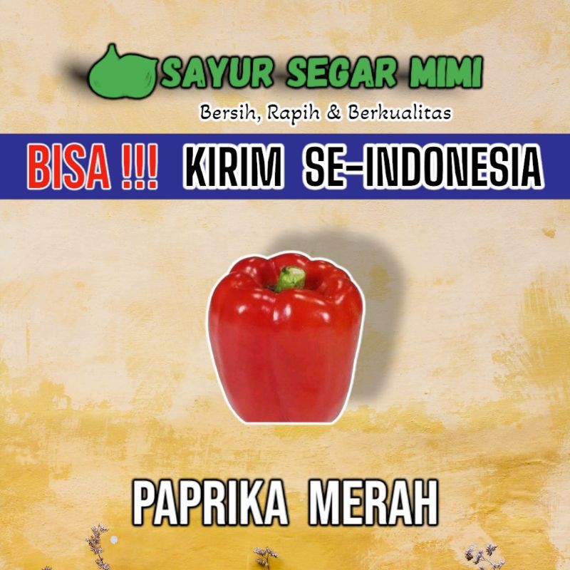 

Paprika Merah 1 Buah - Sayur Palembang