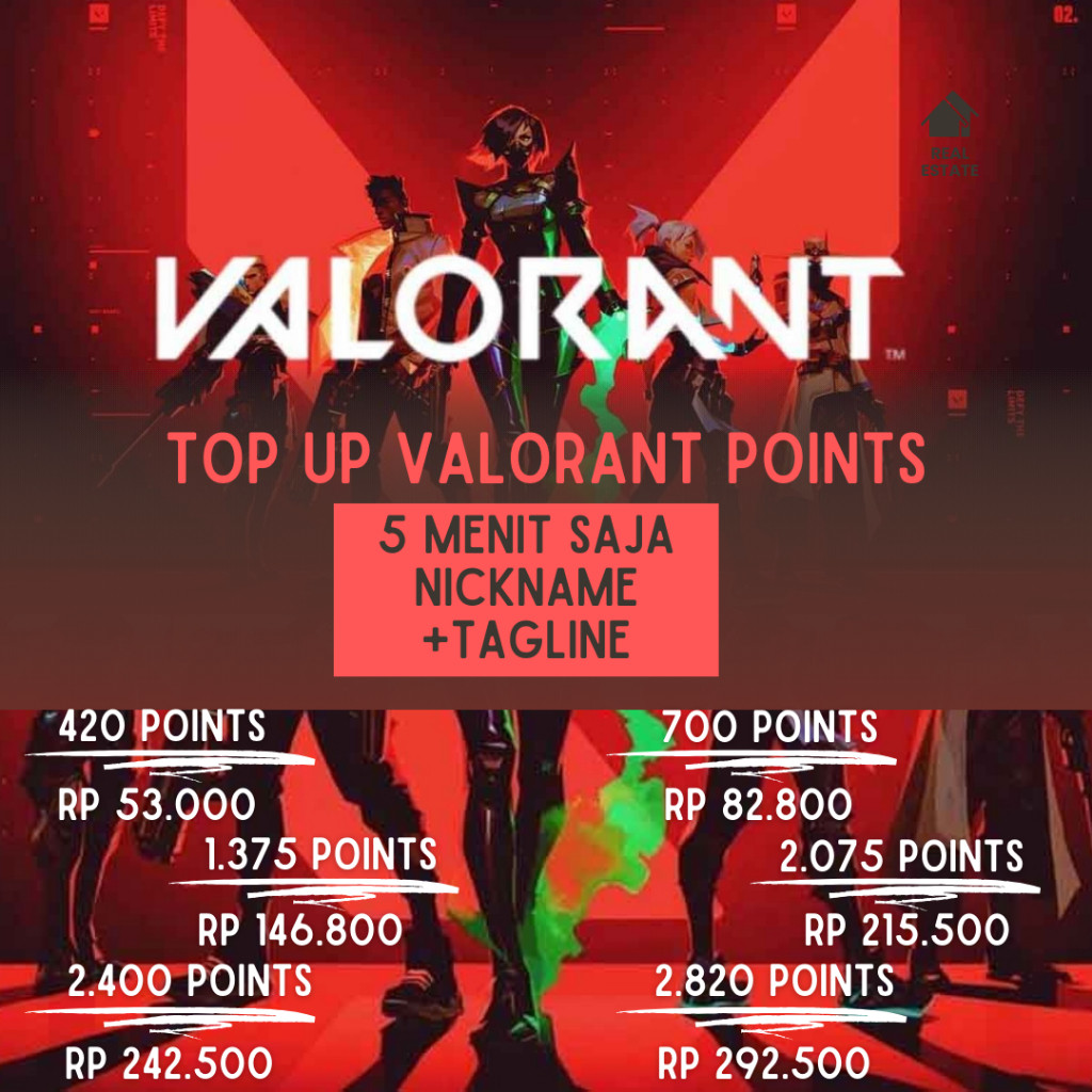 ISI Valorant Points INDONESIA >>VALORANT POINT<< (INSTANT, LEGAL, dan TERMURAH ) #1