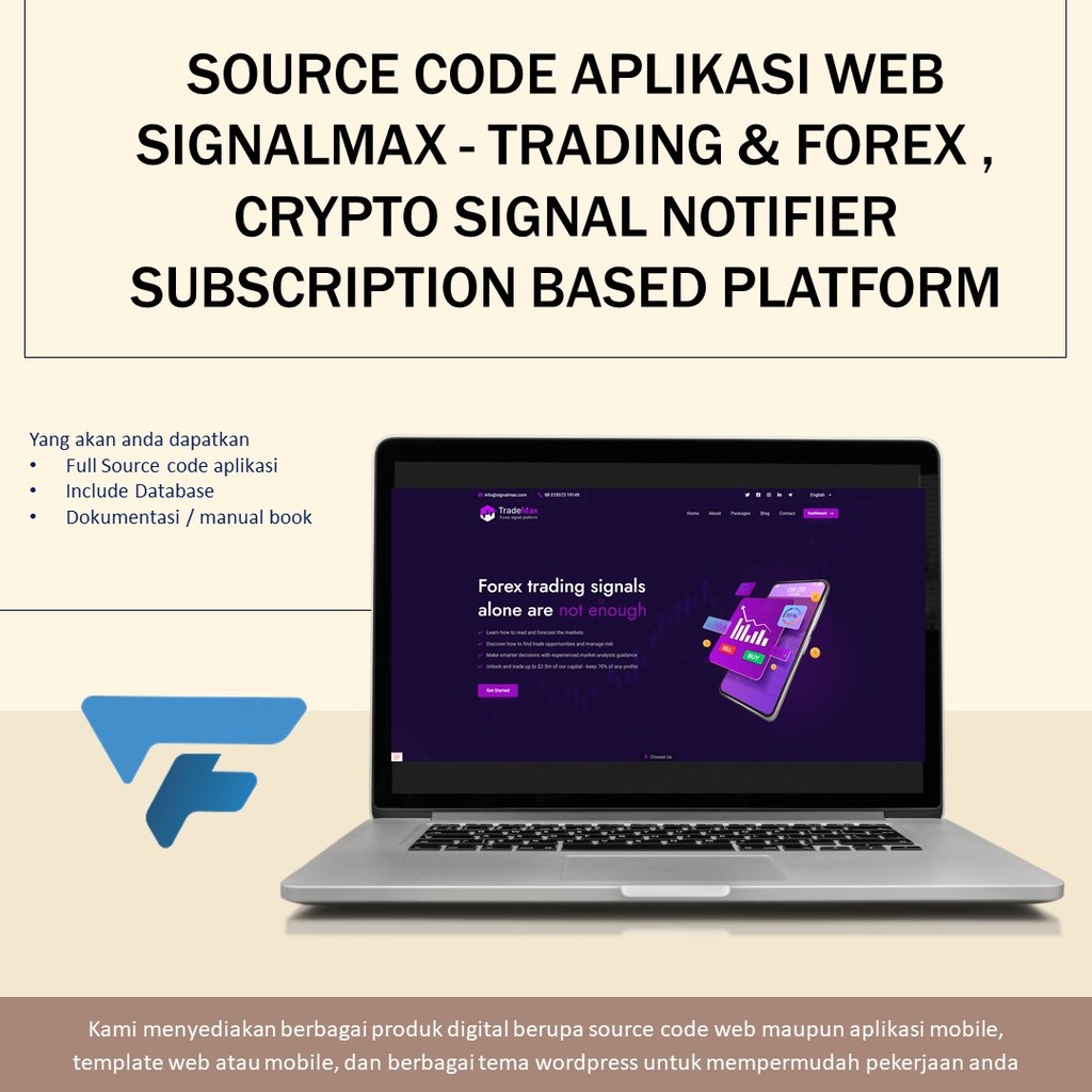 SOURCE CODE APLIKASI WEB SIGNALMAX - TRADING & FOREX , CRYPTO SIGNAL NOTIFIER SUBSCRIPTION BASED PLA