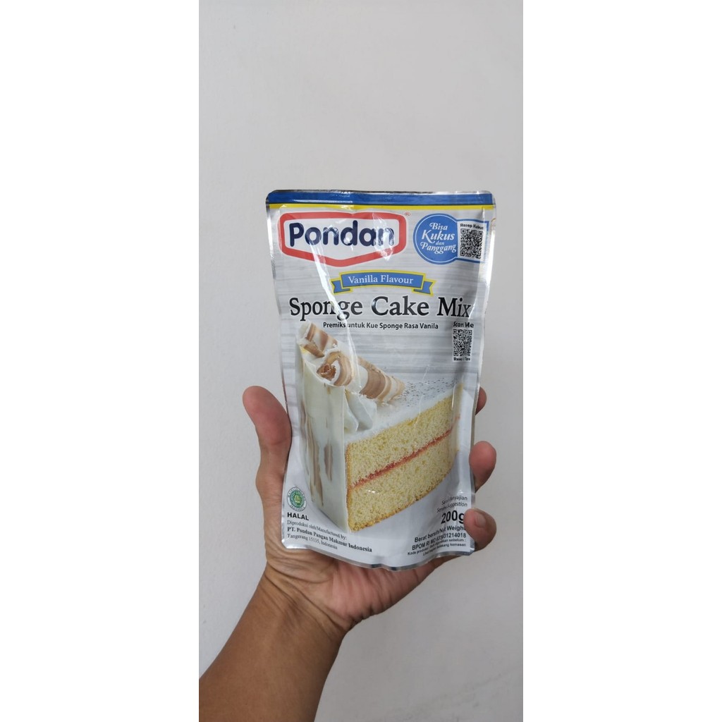 

Pondan Sponge Cake Vanilla 200gr