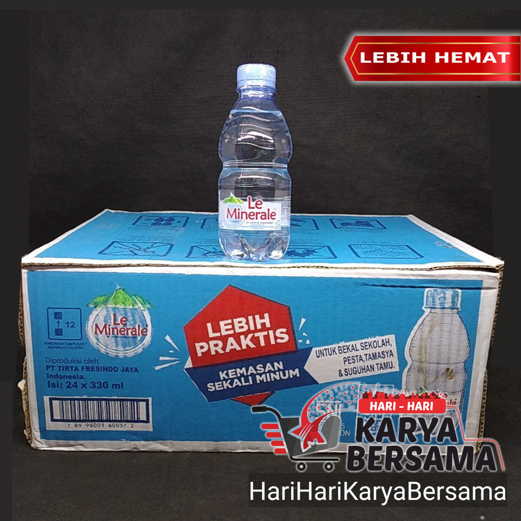 

MINUMAN LE MINERALE AIR MINERAL ISI 24'S X 330ML - PER KARTON