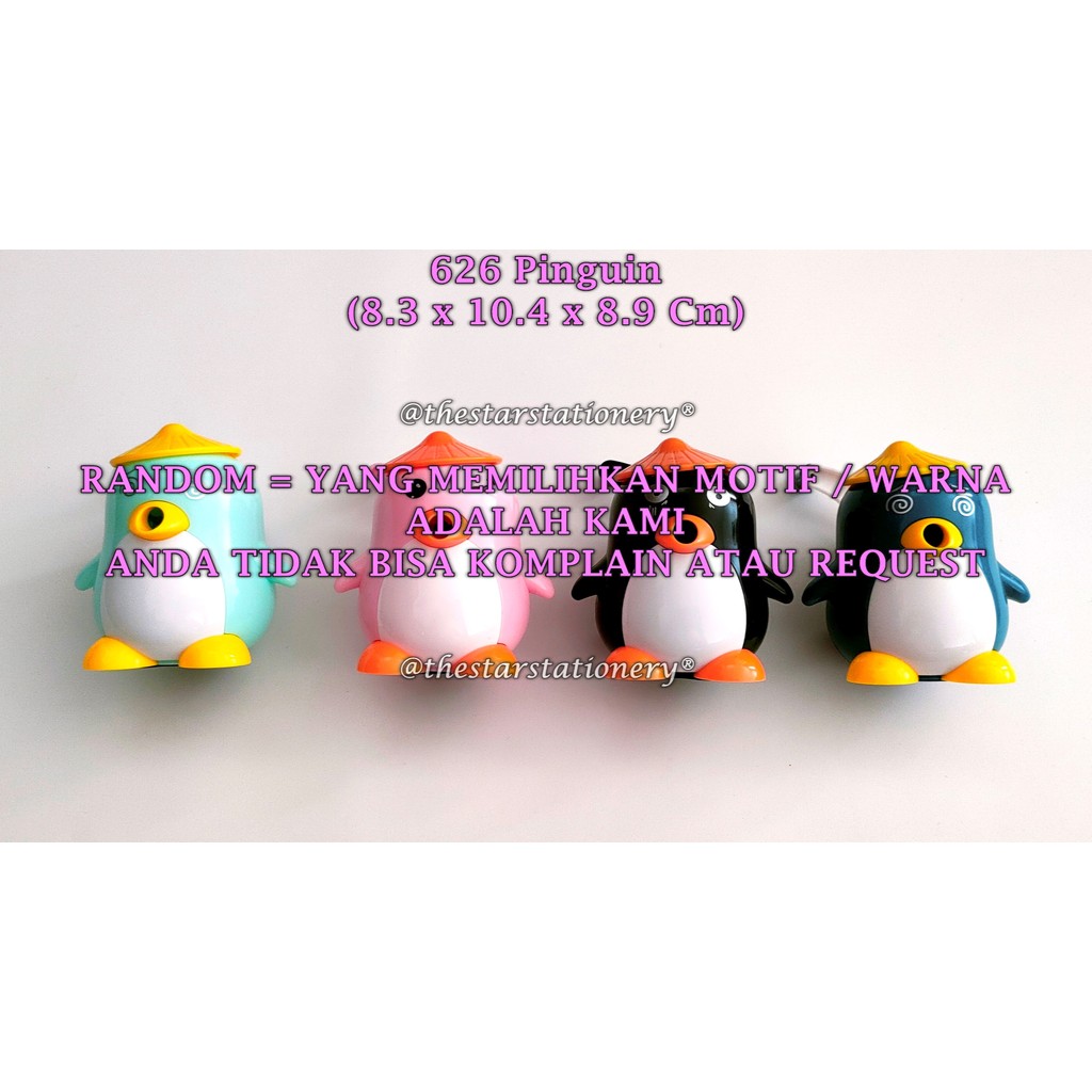 

(1 Biji) GROSIR Rautan Meja Pinguin 626 8.3*10.4*8.9 Cm / Rautan Putar GXIMP 626 Pinguin