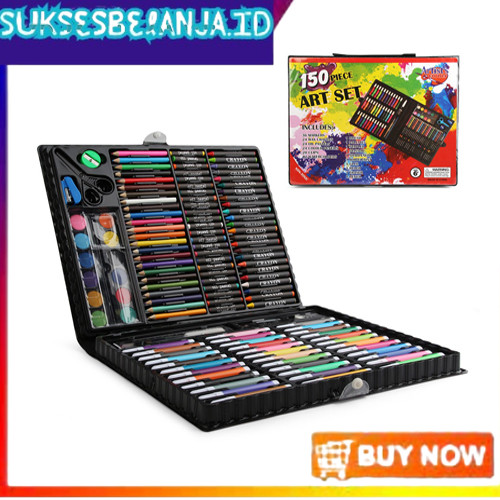 

Crayon Mewarnai Anak Art Set 150pcs Pensil Warna Perlengkapan Mewarnai Lukisan Blajar Kreatif Anak