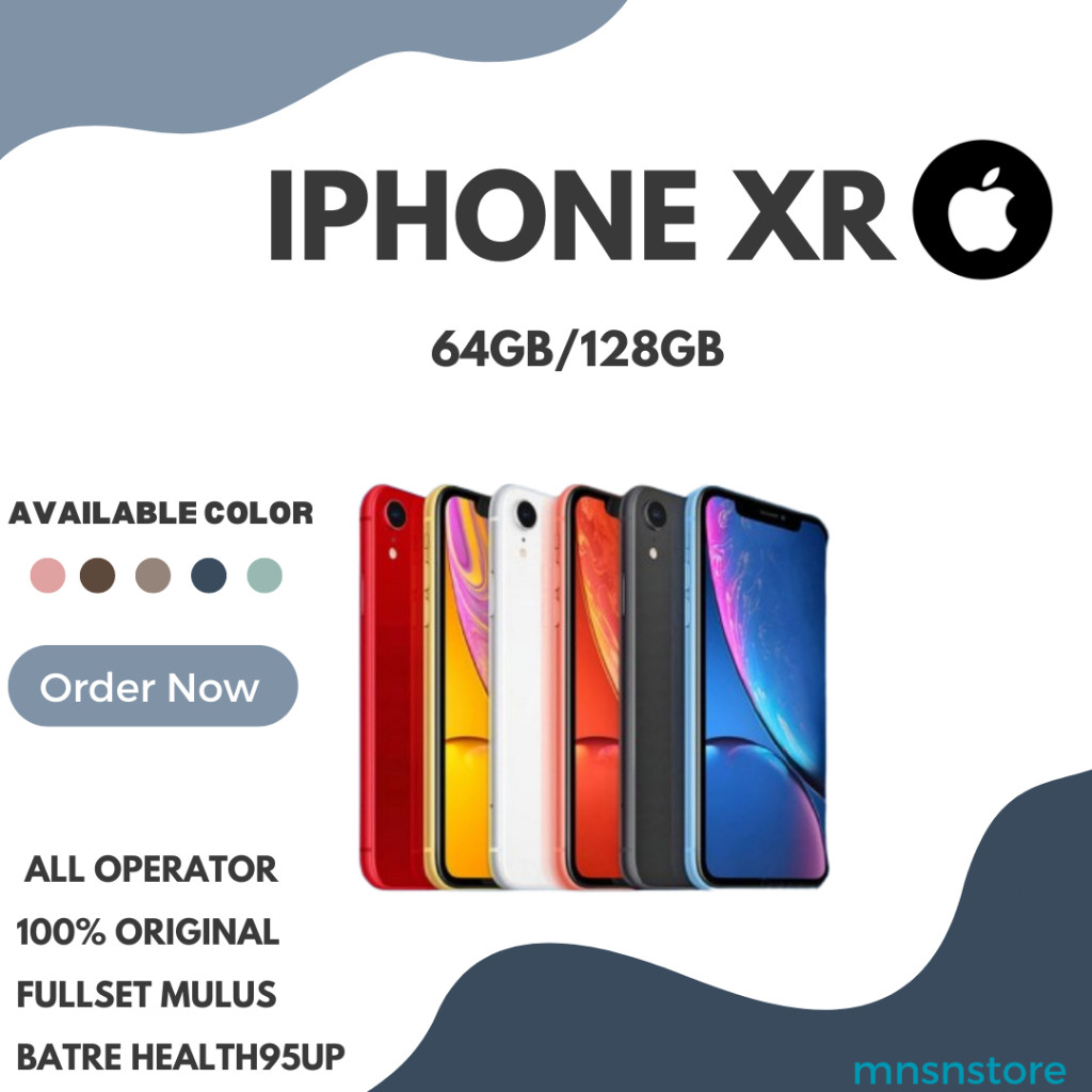 Apple iPhone Xr 128GB/64GB GSM LTE 4G SECOND  100% Original Fullset | MULUS SECOND LIKE NEW