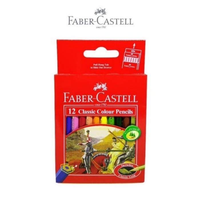 

Pensil Warna Faber-Castell 12 Pendek Short Classic Colour Pencils