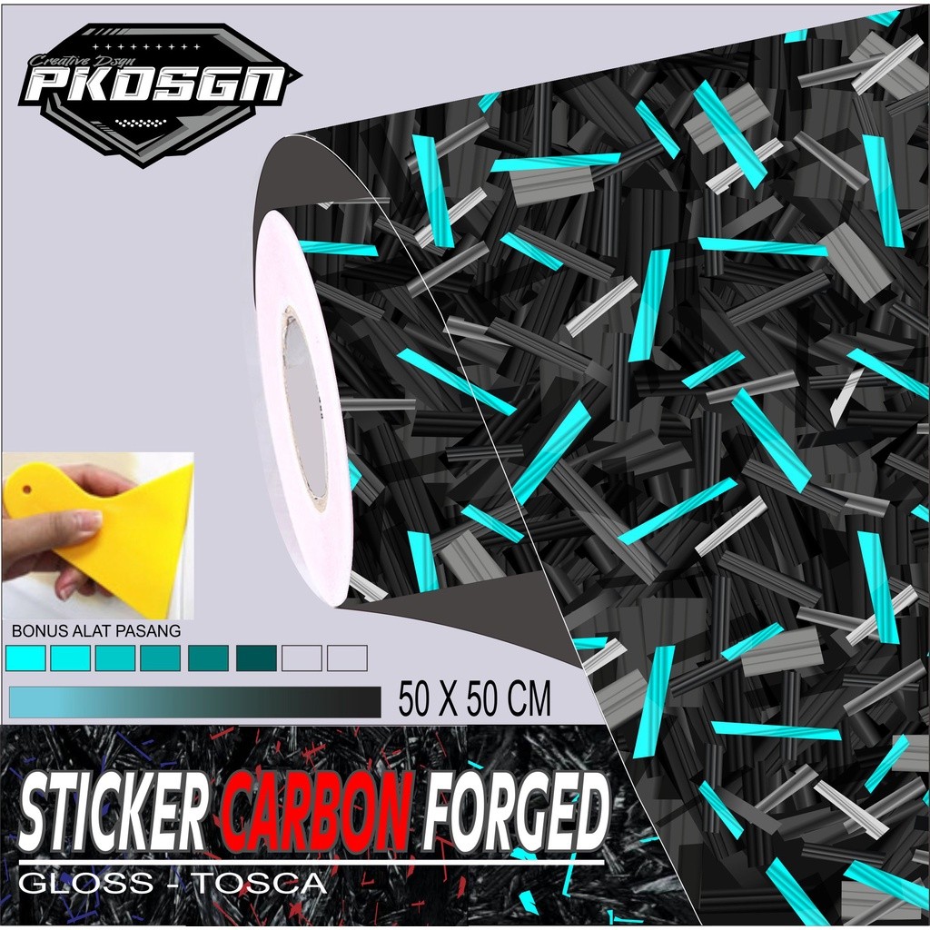 STIKER CARBON FORGED STIKER CARBON FORGED 50 X 50 CM