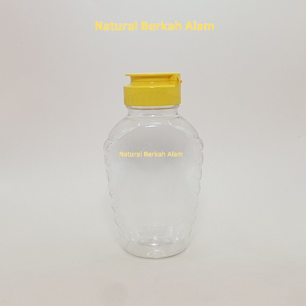 Botol Madu TJ Lengkung 220 ml Tutup Fliptop / Botol Madu 220ml / Botol Plastik Madu