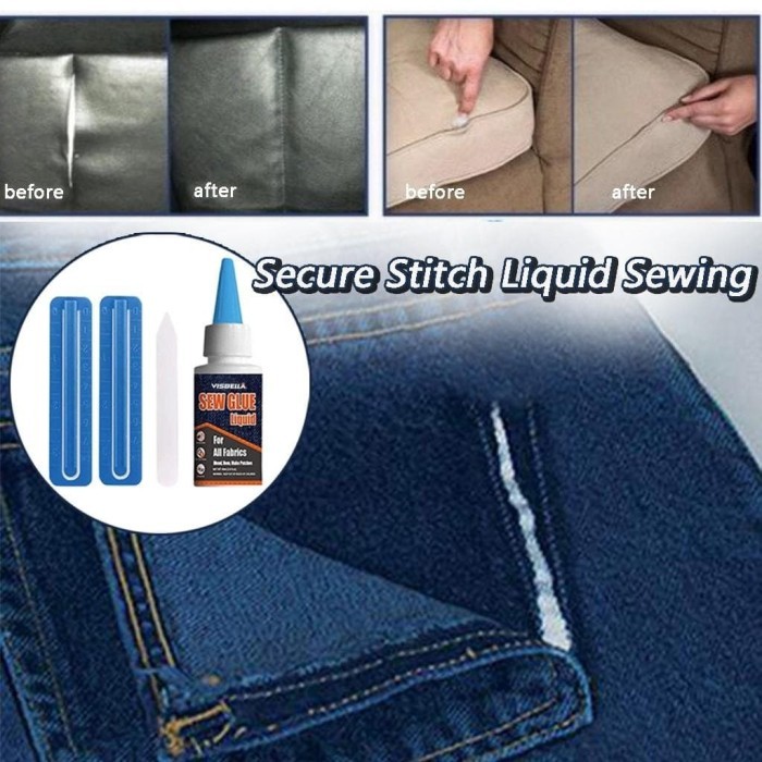 Lem Kain Perbaiki Bolong Sobek Pakaian Tanpa Jahit