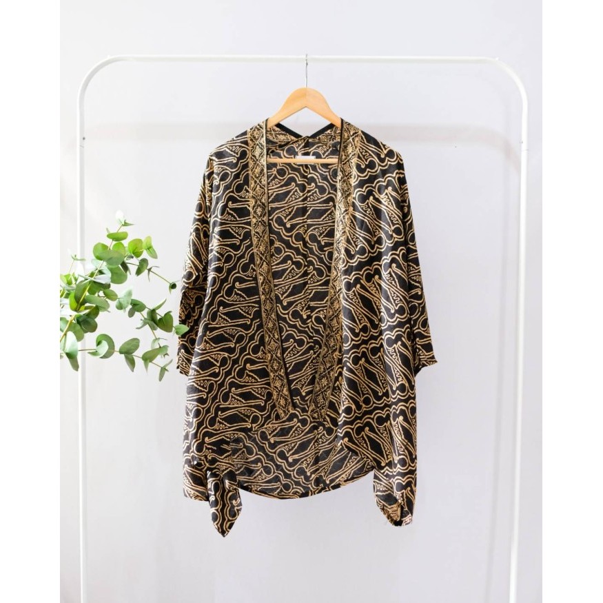 OUTER BATIK VISCOSE PARANG WANITA CARDIGAN LUARAN BATIK JUMBO WANITA - PARANG BSR