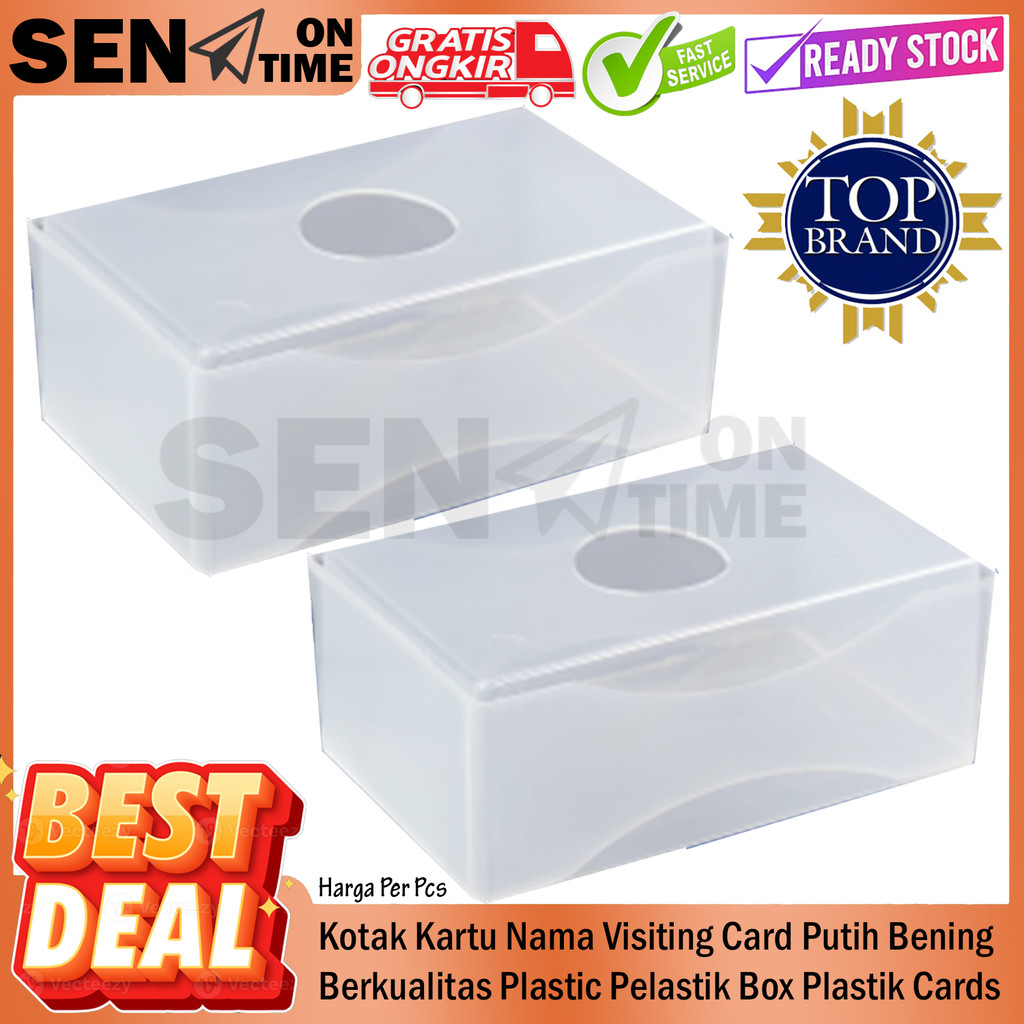 

Box Kotak ID Cards Kartu Nama Visiting Card Putih Bening Tanda Pengenal Identitas Berkualitas Plastic Pelastik Plastik Transparan Wadah Tempat Simpan Name Tag Lembar FRZ Kertas Holder Acrylic Aklirik