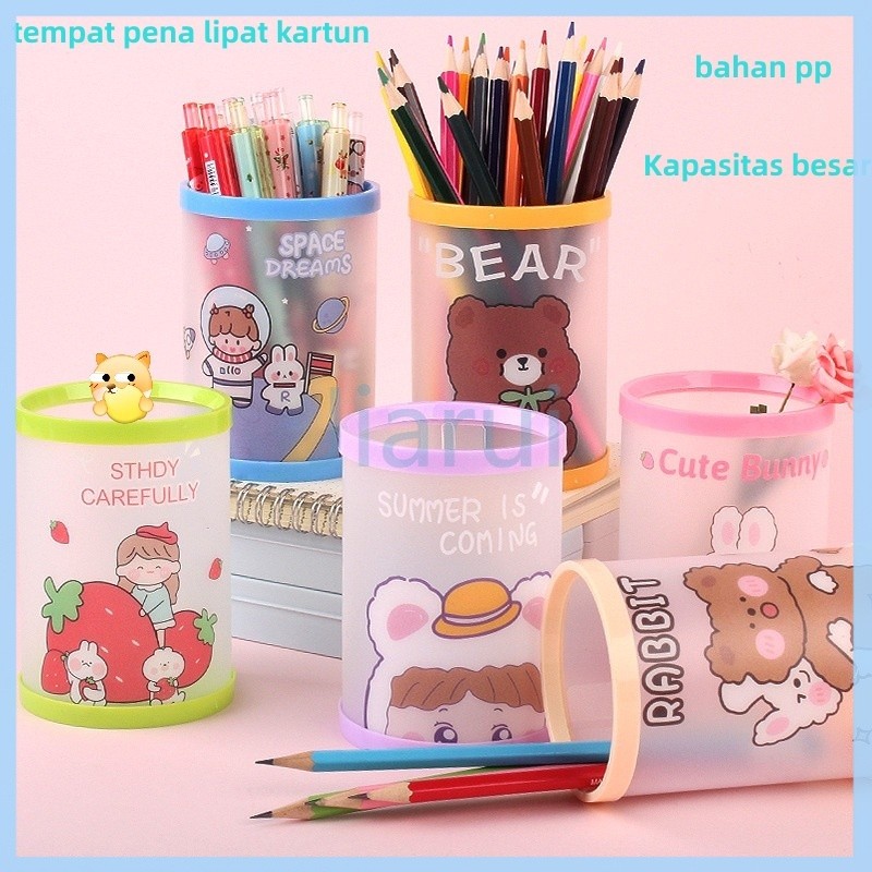 

Jiarui Tempat pensil pola lucu yang unik/tempat pensil/tempat pulpen/alat tulis shower Tempat Alat Tulis Tabung