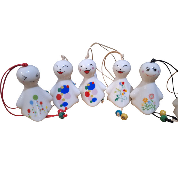 Lonceng Angin Keramik Porcelain Wind Chime Gantungan Hias