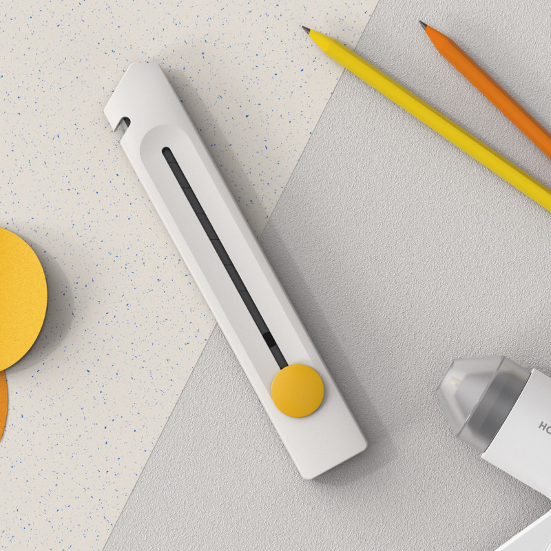 

Knife Mini Paper Art Cutter Knife Carbon Steel Metal Blade Fracture Cutter Self-Locking Design For School Home DIY