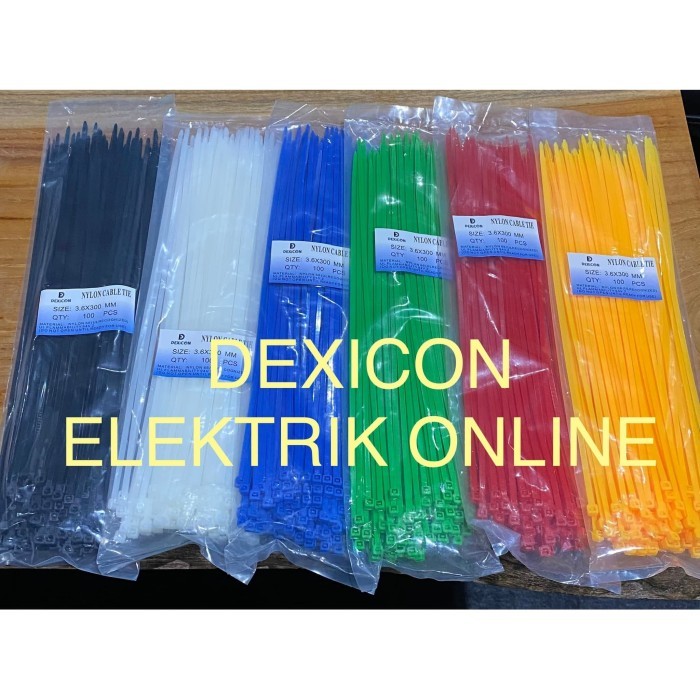 

⭐BISA COD⭐ Ties 30 cm/uk 3.6x300mm/kabel dasi/kabel serut/kabel pengikat/cabletie Hitam