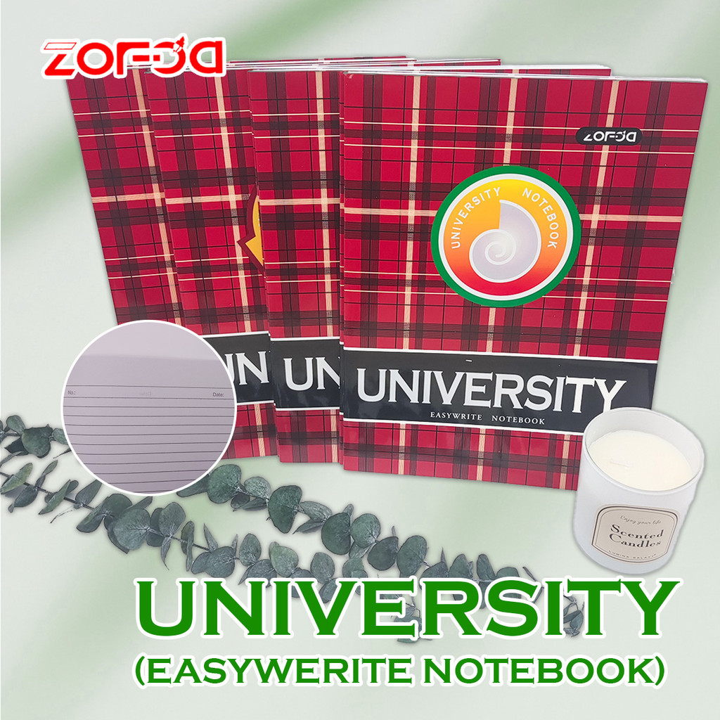 

ZOFDA Linear Notebook / Buku Diary / Buku Latihan Harian / Buku Catatan Campus / Buku Tulis University - 1 pak 5/10pcs