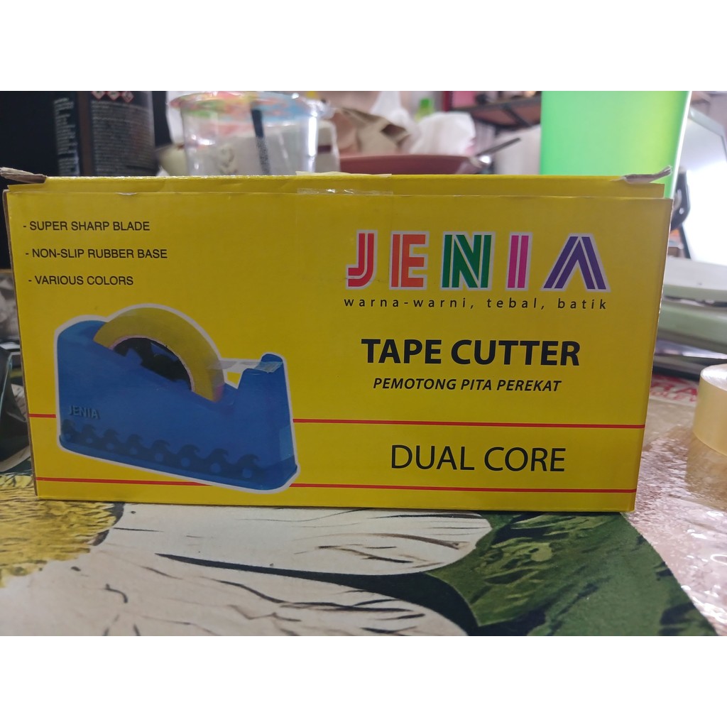 

tape dispenser selotip isolasi dual core Jenia ekonomis Murah
