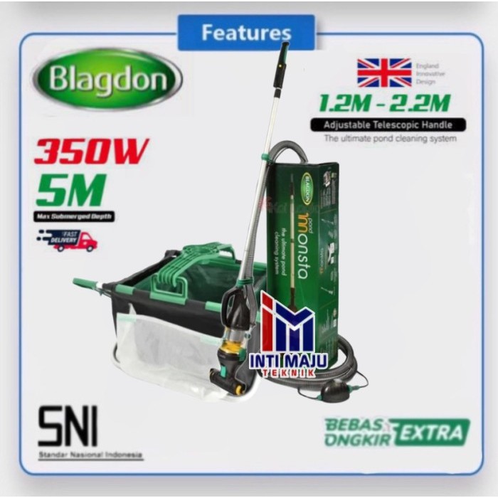 Vacuum Pump Pembersih Kolam Ikan Dan Kolam Renang Blagdon Pond Monsta