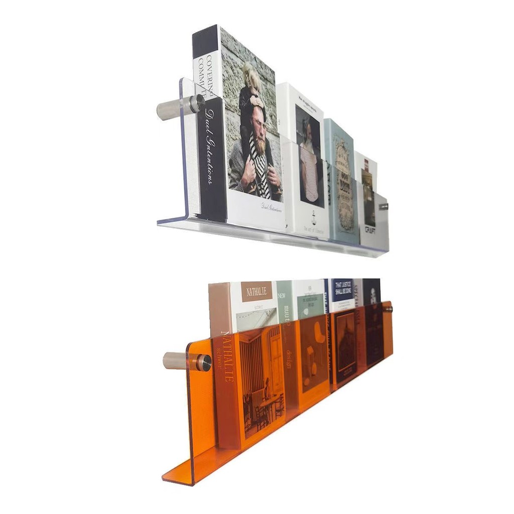 

Color Acrylic Magazine Holder Brochure Holder,30/40/50cm Record Stand Literature Rack,Hanging Bookshelf Pamphlet Storage Stand