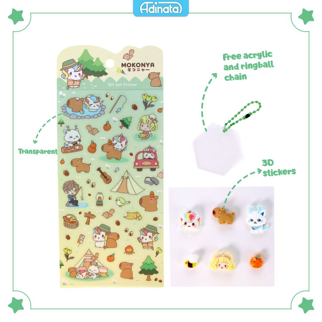 

Mokonya DIY Set Stickers 2450-6162 / Stiker - Adinata