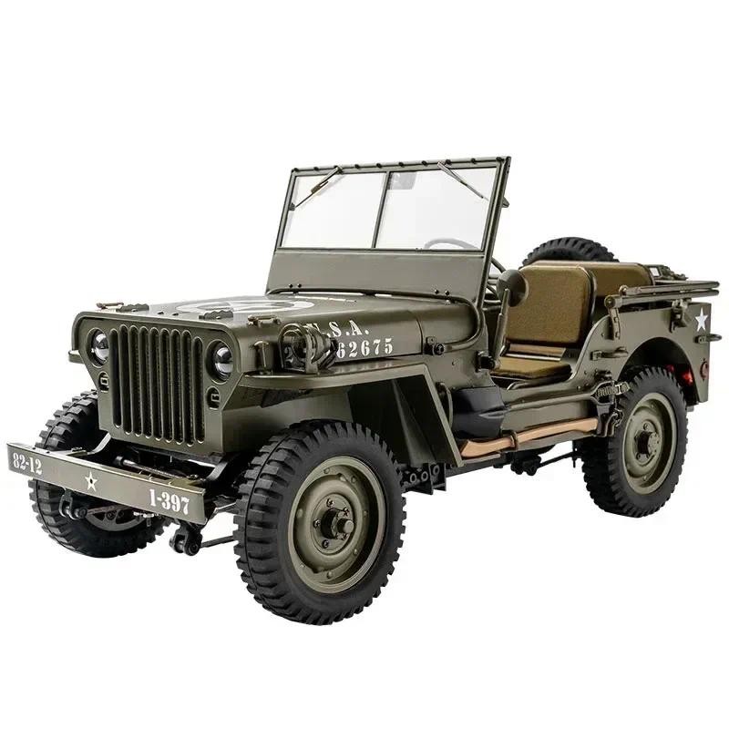 2024 1:12 1941 For Willys Mb Scaler Willys Jeep 2.4g 4wd Rtr Crawler Climbing Scale Military Truck B