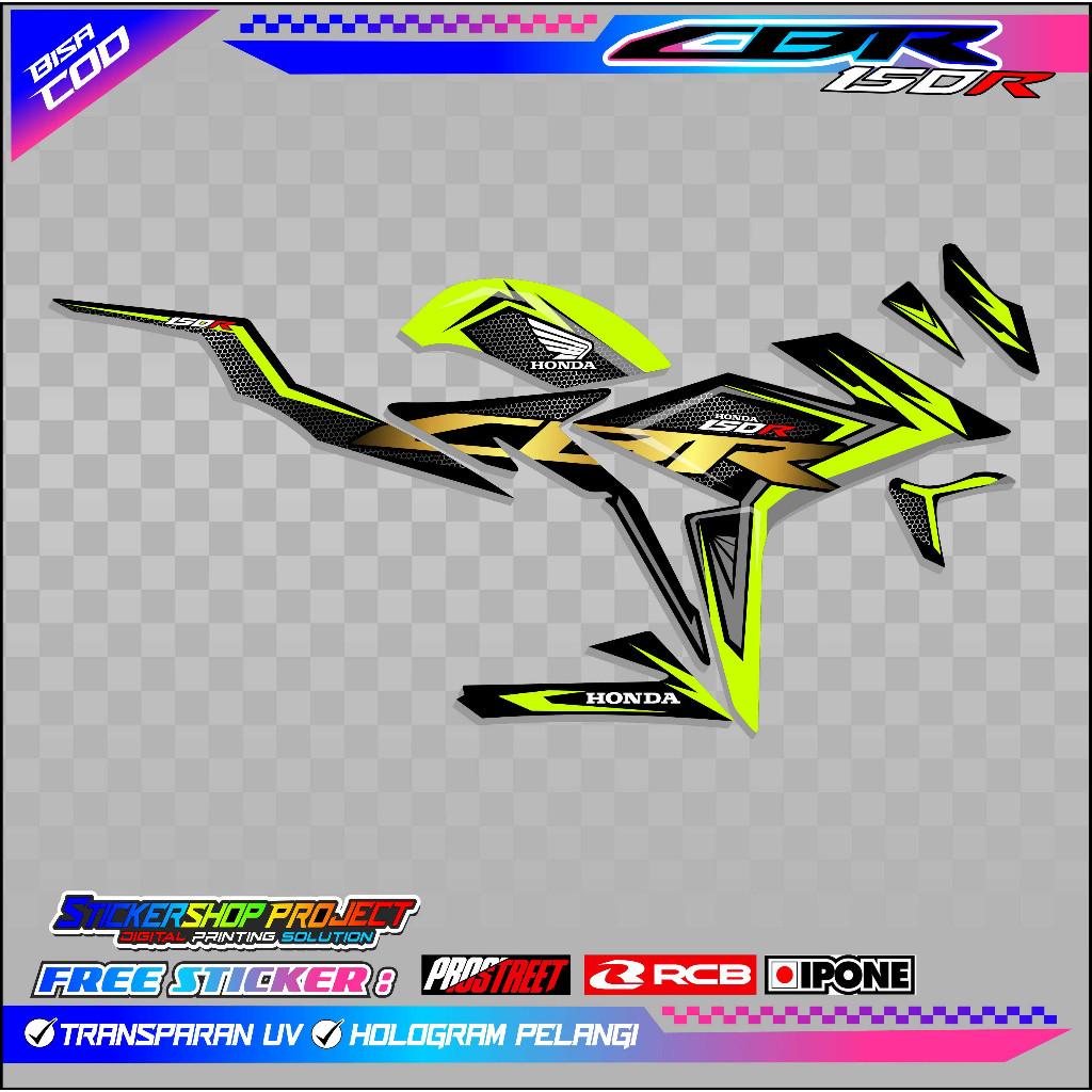 STRIPING VARIASI CBR 150R / STICKER LIST VARIASI MOTOR HONDA CBR 150R