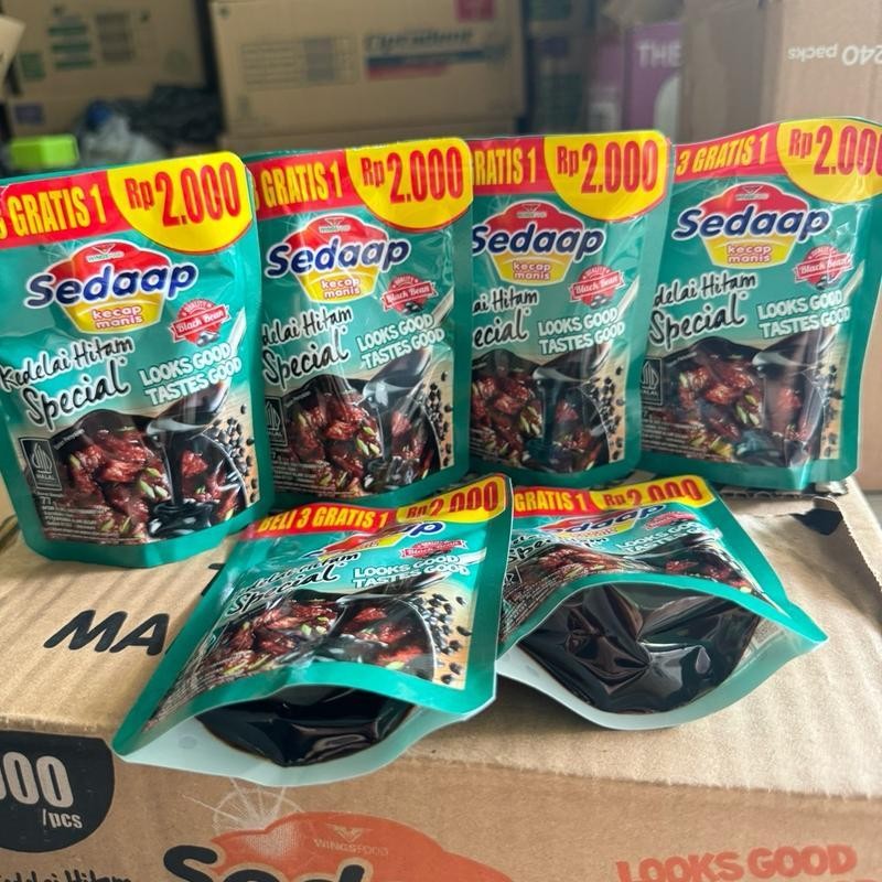 

12pcs kecap Sedaap ( 77g eceran 2000)